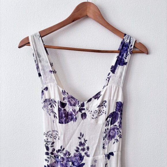 Reformation Fulton Midi Dress in Jasper Print - Picture 4 of 11